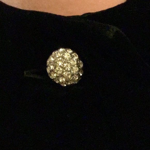 Vintage Velvet and Rabbit Fur Sleeve Evening Coat. - Picture 3 of 12